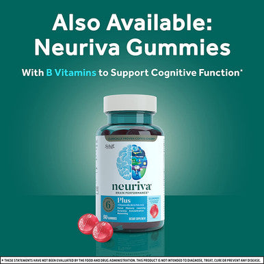 Neuriva Plus Brain Performance (30 Count), Brain Support Supplement With Clinically Proven Natural Ingredients 1 Ea (Pack Of 3)