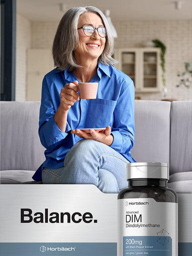 DIM Supplement 200mg | Advanced Diindolylmethane | 200 Veggie Capsules | Vegetarian, Non-GMO, Gluten Free | by Horbaach