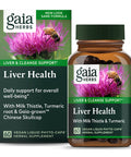Gaia Herbs Liver Health - Liver Supplement with Milk Thistle, Turmeric Root with Curcuminoids,Schisandra, and Licorice Root for Liver and Cleanse Support-60 Vegan Liquid Phyto-Capsules(30-Day Supply)