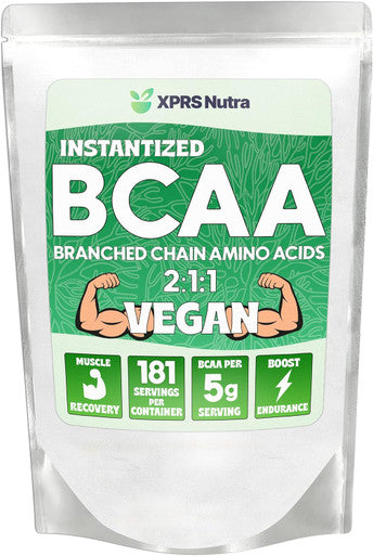 Xprs Nutra BCAA Powder - Amino Acids Supplement for Men - Unflavored BCAA Workout Supplements - Gym Supplements for Men - Amino Acids Supplement for Women for Gym Post Workout Recovery (2 Pounds)