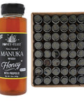 HONEY FEAST New Zealand Manuka Infused Honey with Propolis 12oz - Raw Manuka Honey, Patent Pending Formula, MGO182 Rating, Manuka Honey New Zealand