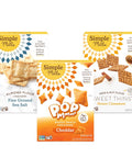 Simple Mills Almond Flour Crackers Family Size Fine Ground Sea Salt Gluten Vegan Healthy Snacks 7 Ounce (Pack of 1)