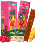Solely - Organic Mango Fruit Jerky - 12 Individually Wrapped Fruit Strips - Fruit Leather Made from Dried Fruits - Healthy Snacks, Vegan - 0.8oz (23g)
