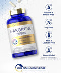 Carlyle L-Arginine 500mg Capsules | 240 Count | Form | Non-GMO & Gluten Supplement