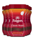 Folgers Instant Coffee Crystals, Classic Roast, 24 Ounces