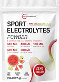 Electrolytes Powder, 2 lbs | 90 Servings | Sugar Free Workout Hydration | Potassium, Sodium, Magnesium, L-Glutamine, Beta-Alanine, & B Complex | Berry Punch Flavor | Non-GMO, Gluten Free