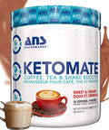 ANS Performance Ketomate Coffee Creamer With MCT Oil Powder, Delicious, Sugar Free Creamer For Coffee, Tea & Shakes, Perfect Keto Energy Powder, Milk Substitute, 20 Servings, 15oz, Sweet and Creamy