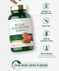 Carlyle Reishi Mushroom Supplement 5000mg | 300 Capsules | Non-GMO Gluten Reishi Mushroom Extract