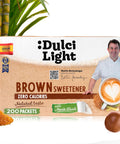 DulciLight Brown Monk Fruit 500 packets. Zero Calorie Sweetener. Monk Fruit Sweetener No Erythritol, Allulose and Stevia. Monkfruit Keto Sugar Substitute granulated powdered without aftertaste. Monk fruit coffee sweetener.