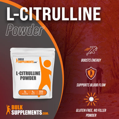 BulkSupplements L-Citrulline Powder - Citrulline Supplement for Circulation & Muscle Recovery - Unflavored, - 3g s, 333 Servings (1 Kilogram - 2.2 lbs)