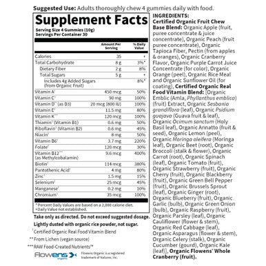 Garden of Life Organics Men 40+ Gummy Vitamins - Berry - Certified Organic Non-Gmo Vegan Kosher Complete Multi - Methyl B12 C & D3 - Gluten Soy & Dairy Free 120 Real Fruit Gummies
