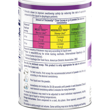 Nestle Thicken Up Clear Powder Canister 4.41 Ounce 125 g