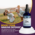 Wellnessone Ionic Liquid Zinc Drops For Immunity Support - Highly Absorbable Zinc Liquid Supplements For Kids & Adults - Usa Tested, Vegan, Non-Gmo, Gluten-Free, 1.67 Fl Oz