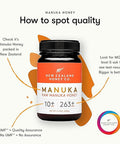 Honey New Zealand Manuka Honey UMF 10+/MGO263 500g