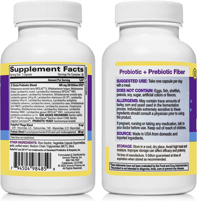 InnovixLabs MultiStrain Probiotic Supplement 50 Billion CFU 60 Pills
