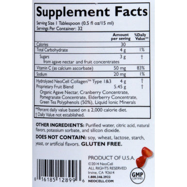 Neocell Collagen+C Pomegranate 16 Ounces