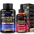 NUTRAHARMONY Organic Vitamin B Complex Drops & Magnesium Citrate Capsules