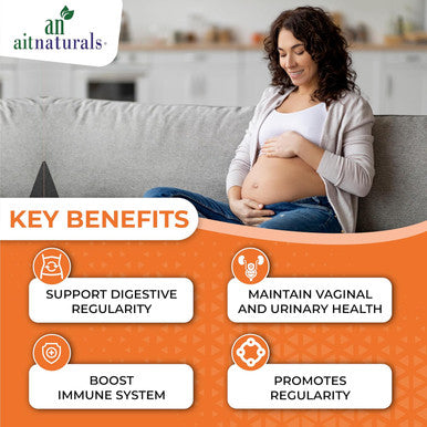 Aitnaturals Probiotics Women's-50 Billion (30 Capsules) | 15 Probiotics + Organic Prebiotic Fiber Promotes Digestive Wellness Support Immune System Bloating Bowel Movement Vaginal & Urinary Health