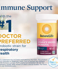ReLife Womens Probiotic Ultimate Flora Probiotic Womens Care Shelf Stable Probiotic Supplement 50 Billion 30 Vegetable Capsules Packaging May Vary