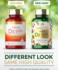 Carlyle Vitamin D3 5000 Iu | 180 Capsules | Vegan, Non-Gmo, And Gluten Free Formula | Vitamin D Supplement