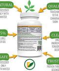 FenFiber - Fenugreek Seed Fiber Supplement, Made and Grown in Canada, 120 count, Premium Soluble Fiber