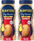 PLANTERS Lightly Salted Peanuts, Plant Based Protein Snacks, 16 Oz (1 Ct)