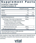Vital Nutrients Ultra Pure Vegan Omega SPM+ | Vegan Specialized Pro-Resolving Mediators (SPM) Omega-3 Supplement | Minor Joint Discomfort Relief | Gluten Dairy Soy Non-GMO | 90 Mini Softgels