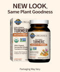 Garden of Life Organics Extra Strength Turmeric Inflammatory Response 60 Tablets-100Mg Curcumin (95% Curcuminoids) Black Pepper Probiotics Organic Non-Gmo Vegan Gluten Free Herbal Supplement