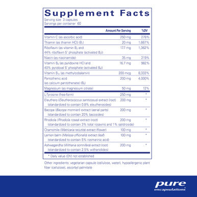 Pure Encapsulations Daily Stress Formula 180 caps