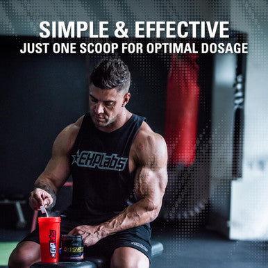 EHP Labs OxyShred Hardcore Super Dosed Pre Workout Powder Preworkout Powder with L Glutamine and Acetyl L Carnitine Energy Boost Drink 275mg of Caffeine Watermelon Candy 40 Servings