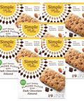 Simple Mills Almond Flour Snack Bars, Dark Chocolate Almond - Gluten Free, Made with Organic Coconut Oil, Breakfast Bars, Healthy Snacks, Paleo Friendly, 6 Ounce (Pack of 6)