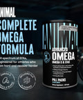 Animal Advanced Omega 3 Fatty Acids - 3500Mg Epa Dha Fish Oil Omega 3 Supplement For Women & Men High Potency Blend With Cla Gla Ala For Brain Skin Eye Immune Joint Health 30 Pill Packs