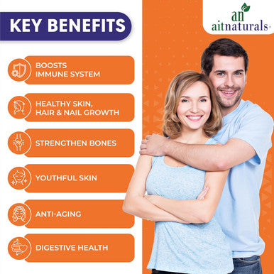 Aitnaturals Super Collagen with Vitamin C (6000mg) - 250 Tablets | Hydrolyzed Bovine Collagen Type 1 & 3 for Enhanced Hair Skin Nails and Healthy Bone & Joint Support| Non-GMO Gluten Halal