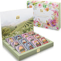 Teabloom Flowering Tea Chest - Curated Collection of 12 Gourmet Flowering Teas - Packaged in Beautiful -Ready Tea Box