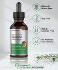 Cayenne Pepper Liquid Extract 2 fl oz Low Alcohol Supplement Vegetarian Non-GMO Gluten Free by Horbaach
