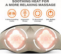 Neck Back Massager, Shiatsu Neck And Shoulder Massager With Heat, 3D Deep Tissue Kneading Massager Electric Massager For Shoulder, Back, Leg Muscle Pain Relief, Home & Office Use (Beige)