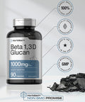 Beta Glucan 1 3D 1000 mg | 90 Capsules | Beta 1,3, 1,6 D Glucan | Non-GMO, Gluten Free Supplement | by Horbaach
