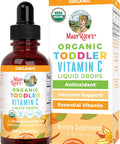 Maryruth Organics Toddler Vitamin C Drops | USDA Organic Vitamin C Liquid Drops for Toddler | Ages 1-3 Years | Vitamin for Immune Support & Overall Health | Vegan | Non-GMO | Gluten | 30 Servings