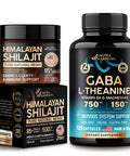 NUTRAHARMONY Gaba With L-Theanine Capsules & Himalayan Shilajit Resin