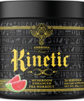 Ambrosia Kinetic Organic Preworkout Mushroom Enhanced Natural Pre Workout Supplement Nootropic Superfood Powder For Energy (Watermelon Candy)