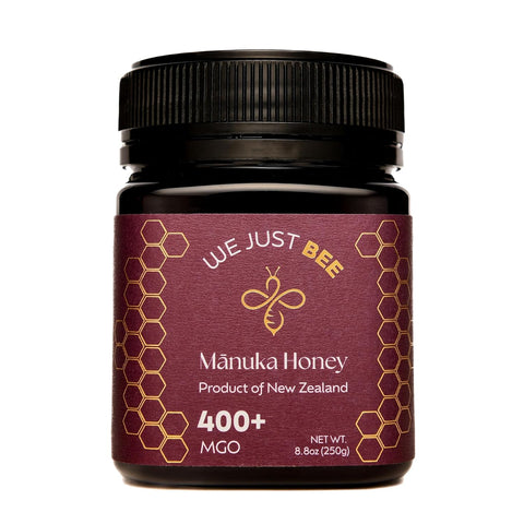 We Just Bee Raw Manuka Honey Multifloral MGO 50+ | Premium New Zealand Manuka Grade | 100% Pure Raw Honey with Natural Wellness Properties | Halal & Kosher | Ideal for Daily Use Ã¢â‚¬â€œ 250g / 8.8oz
