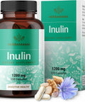 Herbamama Inulin Powder Capsules 1200Mg - Digestive Support & Gut Cleanse With Inulin Prebiotic Fiber - Vegan Non-Gmo Chicory Root Powder Supplement