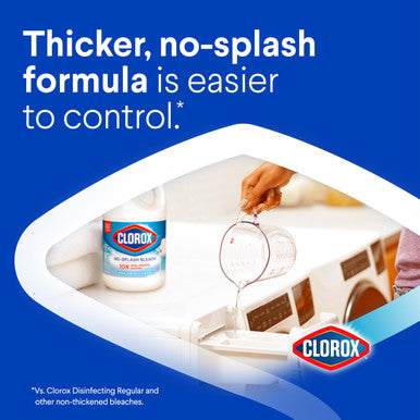 Clorox No Splash Bleach 40 Fluid Ounces (Package May Vary)