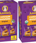 Annie's Organic Friends Bunny Grahams, Chocolate Chip, Chocolate, and Honey Baked Graham Snacks, 11.25 oz