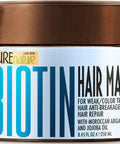 Pure Nature Lux Spa Biotin Shampoo and Conditioner Set and Hair Mask Sulfate Deep Treatment with Morrocan Argan Oil Helps with Hair Growth Hydrating Treatment for Dry Damaged Hair