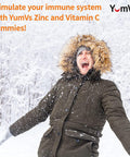 Zinc Vitamin C And Echinacea Gummies For Adults And Kids By Yumvs Chewable Gummy - Vegetarian, Halal, Kosher Orange Flavor - 60 Count