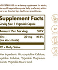 Solgar Zinc Citrate Vegetable Capsules 100 Count Non-Gmo Gluten Free And Kosher Supports Immune System Health Healthy Skin And Eyes Normal Taste And Vision