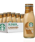 Starbucks Frappuccino Coffee Drink, Caramel, 13.7 fl oz Bottles (12 Pack)