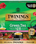 Twinings Lemon & Ginger, Caffeine-Free Herbal Tea Bags, 100 CT Box (1 Pack) | Spicy & Tangy, Ginger, Lemon Peel, Lemongrass, Blackberry Leaves, Soothe Digestion, 100 Foil Lined Individually Wrapped Bags