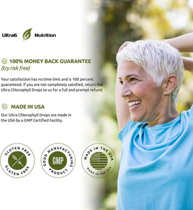 Liquid Chlorophyll Drops Boost Energy, Strengthen Immune System, Detox and Cleanse The Body. Chlorophyll Drops for Water Works as a Natural Deodorant. 120 Servings.